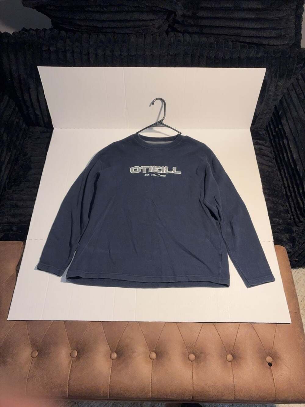 O'Neill Est. 1952 Navy Blue Long Sleeve Crewneck Sweatshirt Size Large